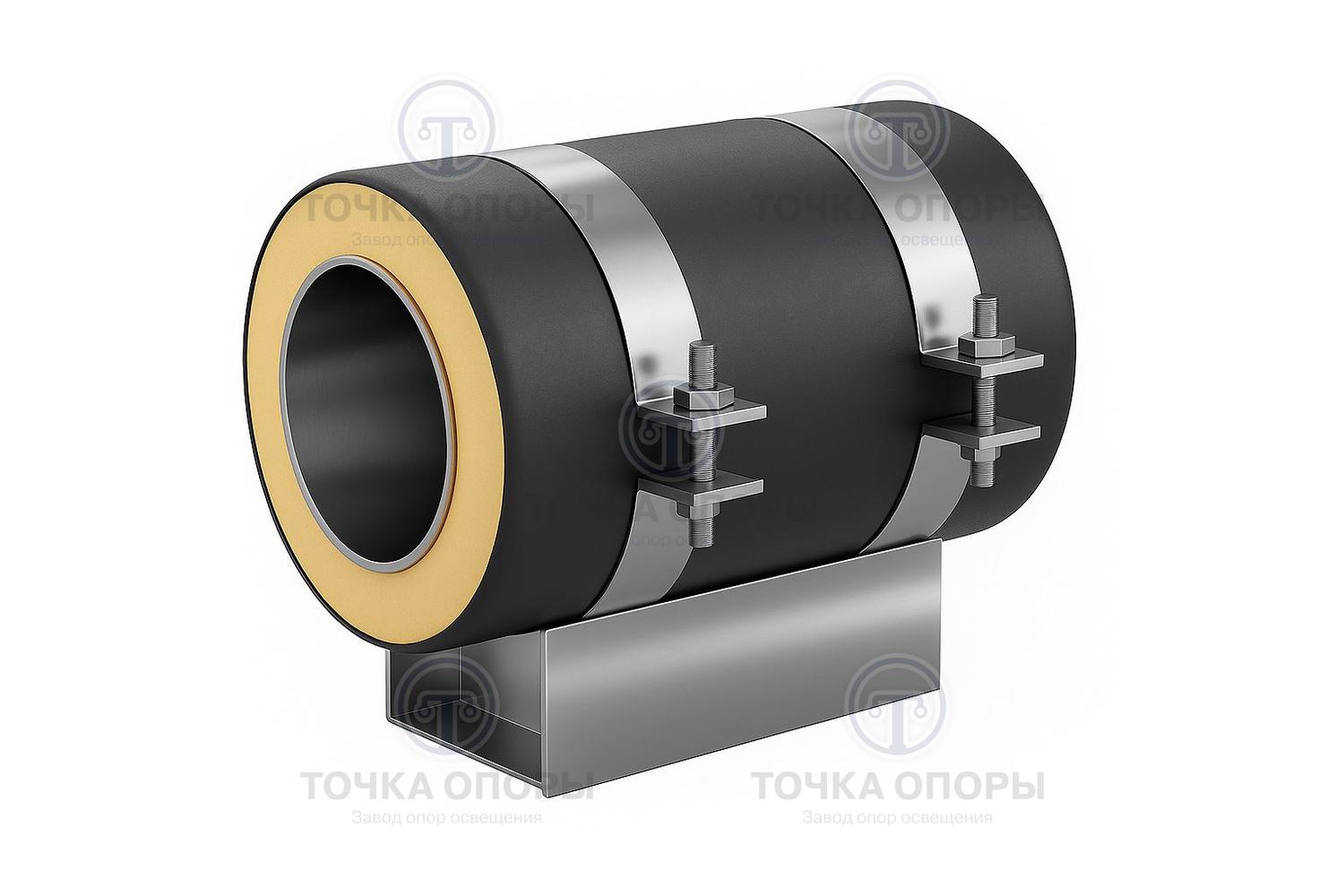 Скользящая опора СПОк 530/630.100 подкладная канальная для труб в ППУ