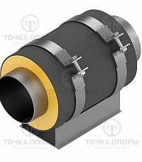 Скользящая опора СПО 108/250.200 подкладная для труб в ППУ