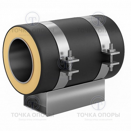 Скользящая опора СПОн 219/400.100 подкладная надземная для труб в ППУ